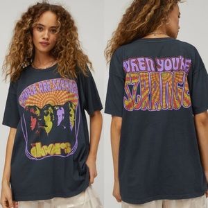 NEW Daydreamer The Doors When You're Strange Tee S Vintage Black Oversized